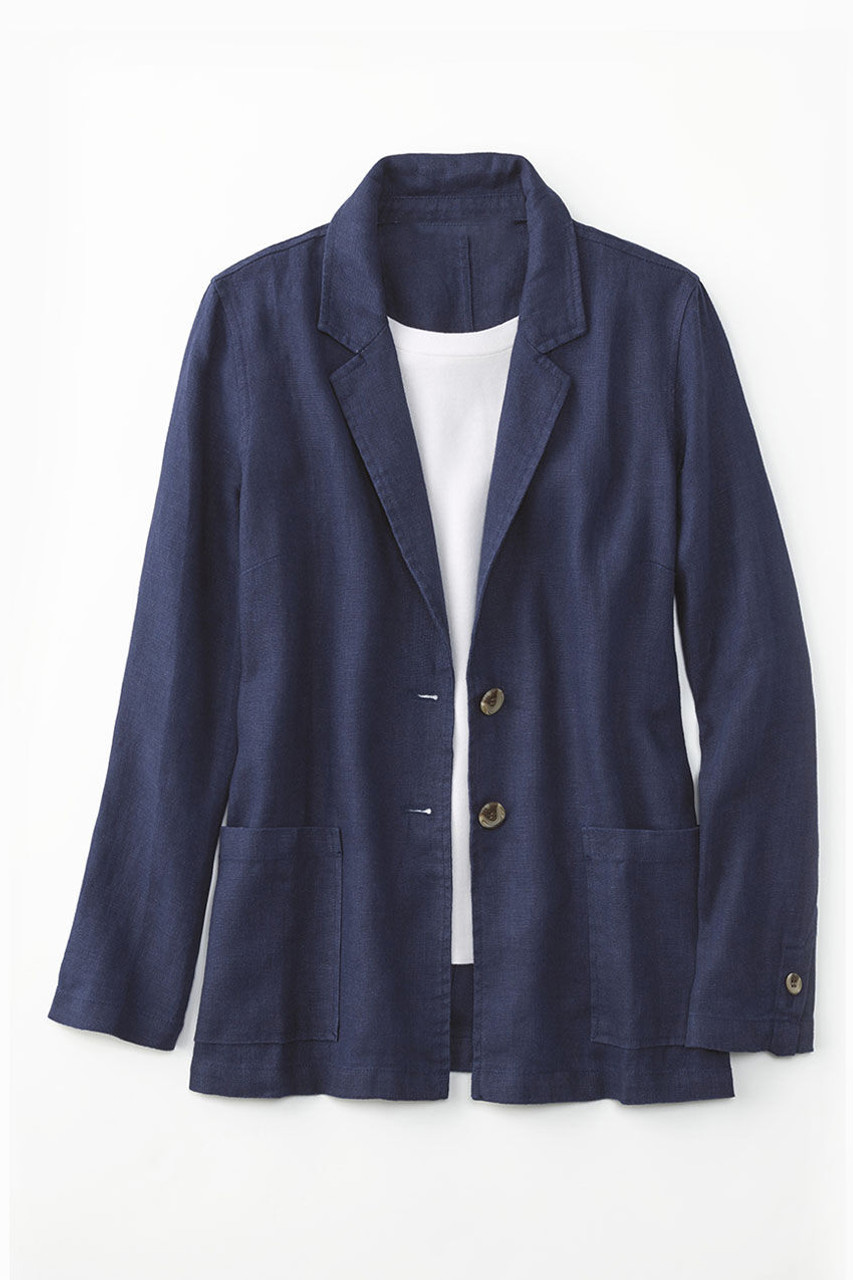 Linen Boyfriend Jacket