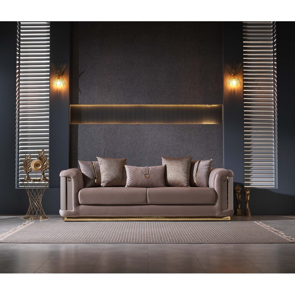 Viego 3 piece Living room Set Square Arms