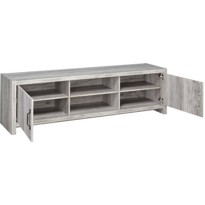 Marvelous driftwood tv console， Gray