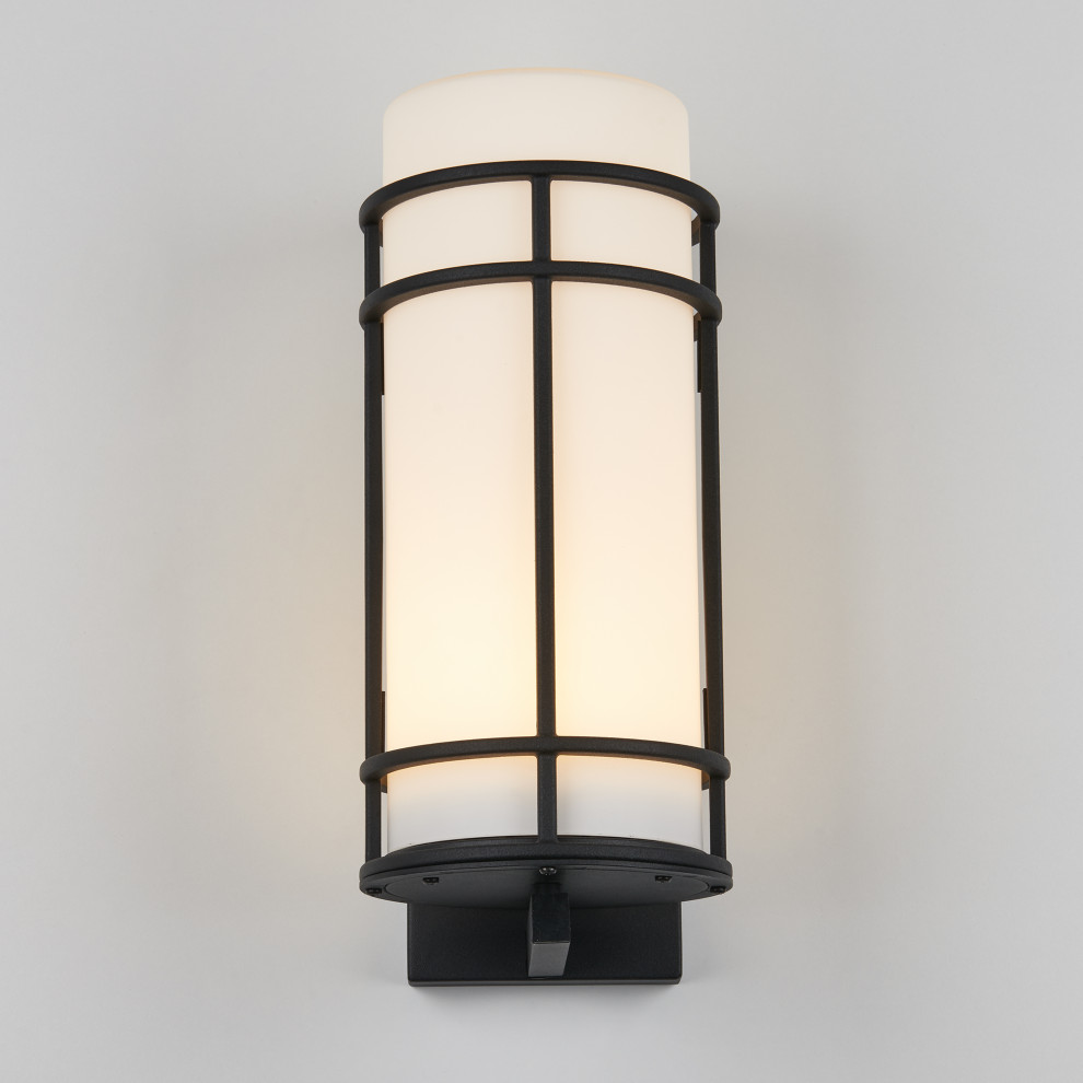 Artika Stellar Outdoor LED Integrated Wall Light Fixture  Black   Craftsman   Outdoor Wall Lights And Sconces   by Artika  Houzz