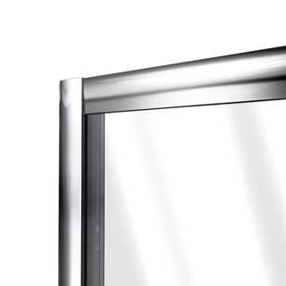 DreamLine Flex 38-42 in. W x 72 in. H Semi-Frameless Pivot Shower Door in Brushed Nickel SHDR-2242720-04