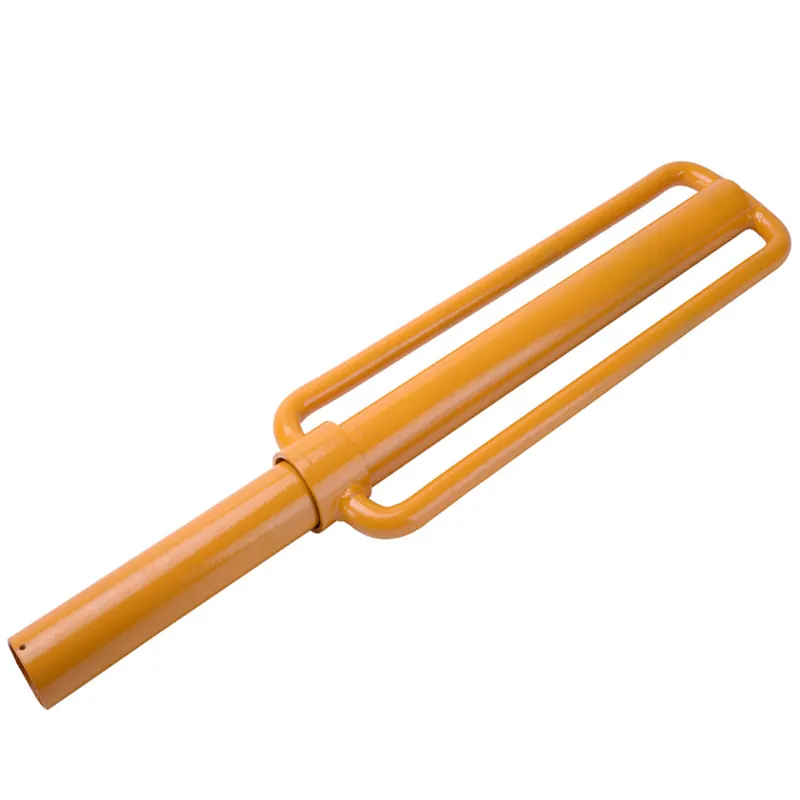 Yellow power coated farm heavy duty hand tools electric fencing post driver for animal fence