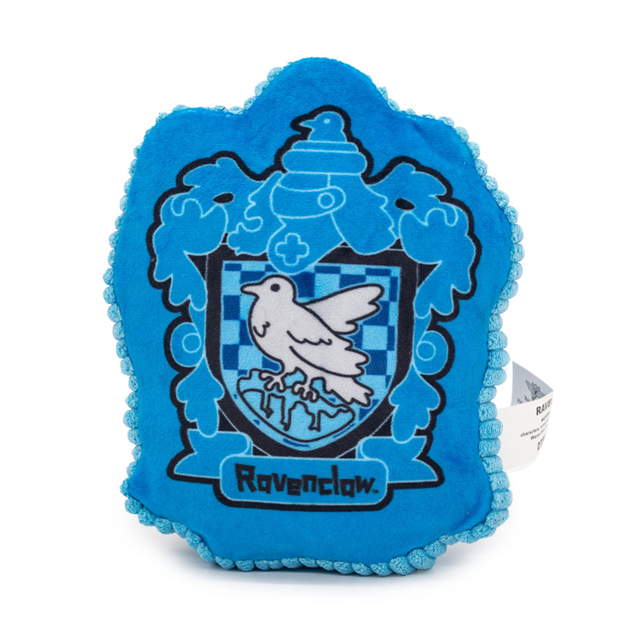 Buckle-Down Blue Harry Potter Ravenclaw Eagle Charm Crest Plush Squeaker Dog Toy， X-Small