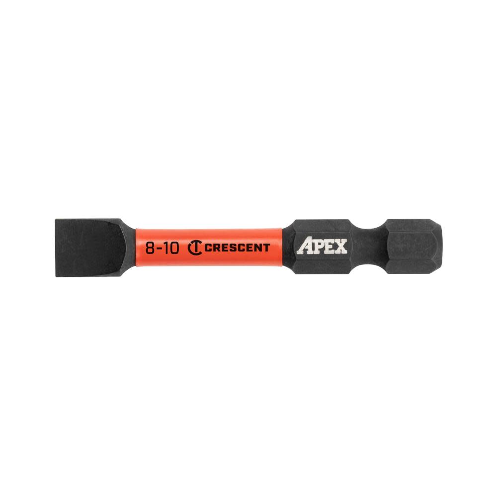 CRESCENT APEX Slotted Vortex Impact Power Bit 8-10 x 2 ;