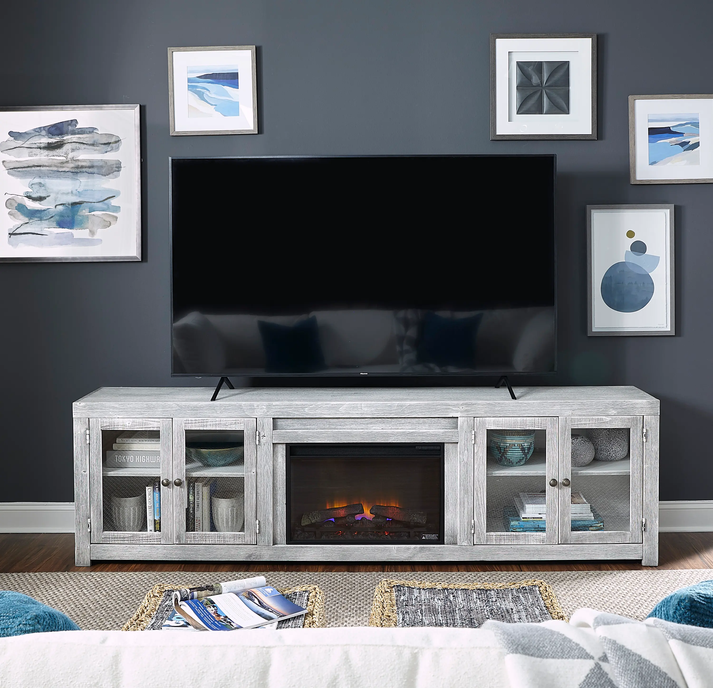 Avery Loft Gary 97 Fireplace TV Stand