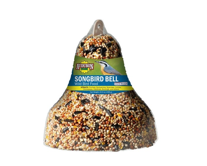 Audubon Park Songbird Bell Wild Bird Food， 15.5 oz. Bell