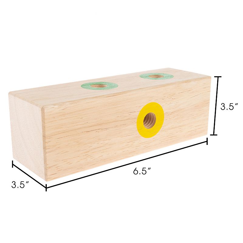 Hey! Play! Kids Wooden Manipulative with Screws and Screwdriver