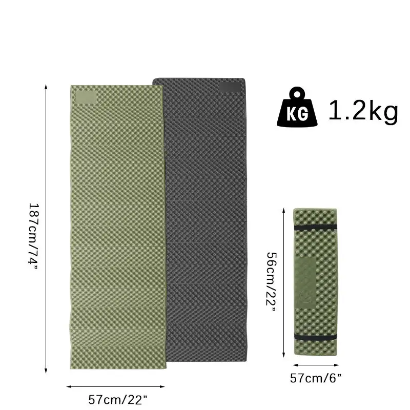 Outdoor Hiking waterproof Mattress foldable egg crate Portable mat camping sleeping pad