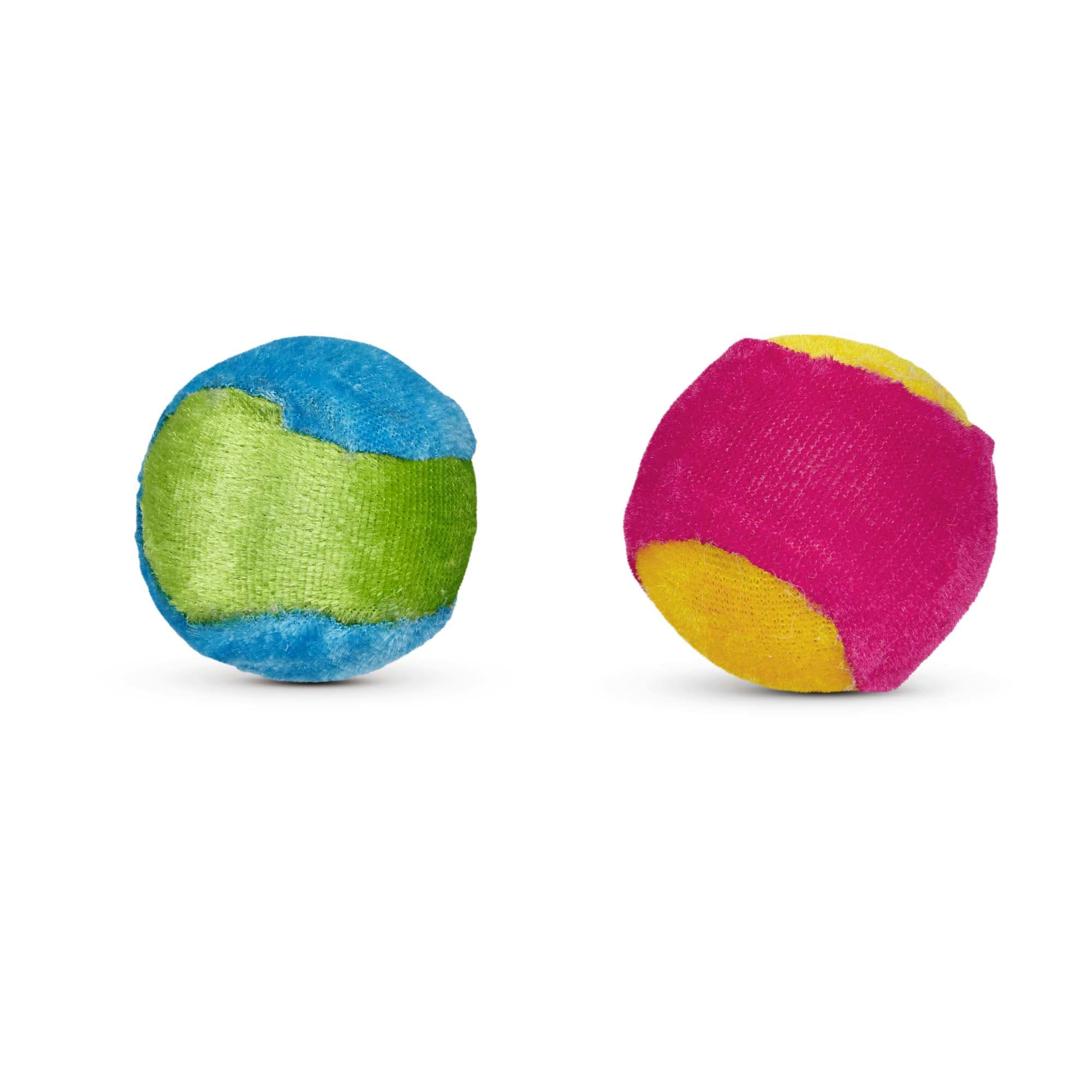 Leaps  Bounds Plush Ball Cat Toy in Assorted Colors