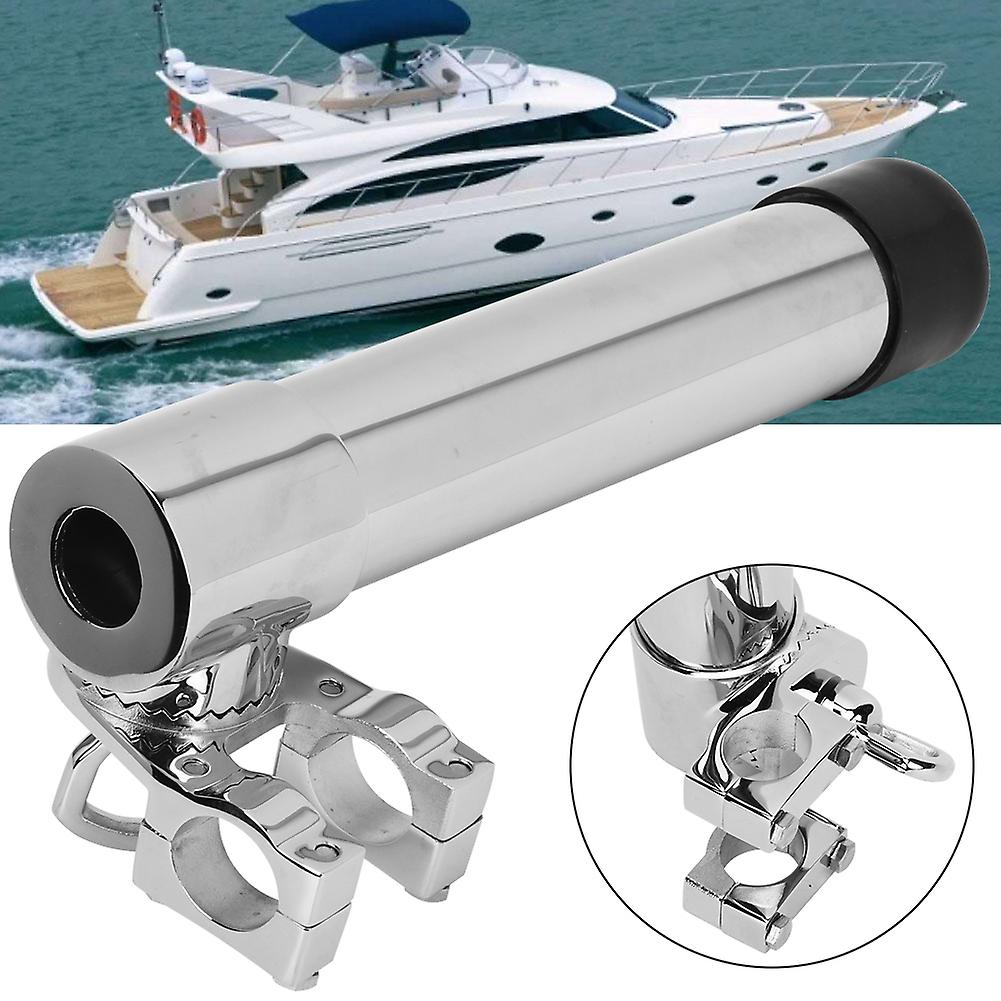 360 Rotatable Marine Boat Fishing Rod Holder Stainless Steel Mount Angling Accessory