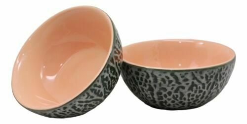 1 Ceramic Gourmet Presentation Fruity Cantaloupe Design Small Dipping Bowls Set EBR02