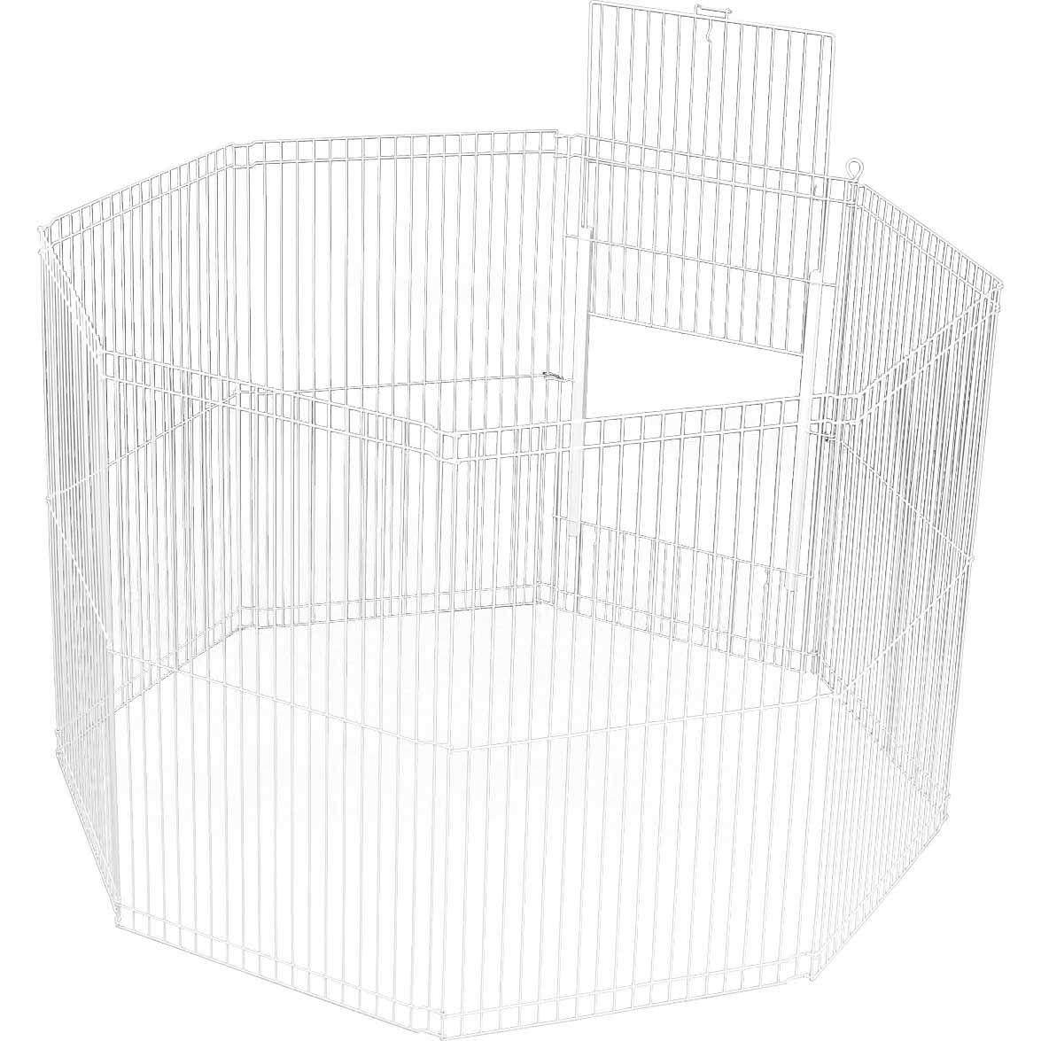 Ware Manufacturing Clean Living 8-Panel Small Animal Playpen， 43 in. x 43 in.