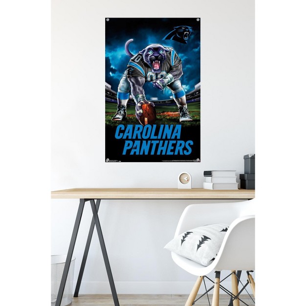 Trends International Nfl Carolina Panthers 3 Point Stance 19 Unframed Wall Poster Prints