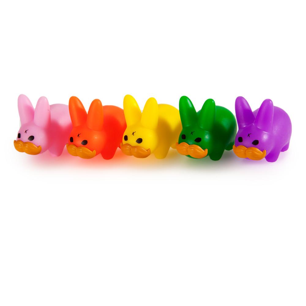 PRIDE 'Stache Labbit Art Toy 5-Pack by Frank Kozik