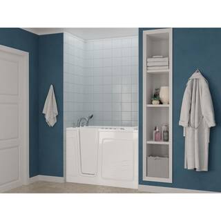 Universal Tubs Safe Premier 52.3 in. x 60 in. x 30 in. Left Drain Walk-in Air and Whirlpool Bathtub in White HD3053LWD-CP