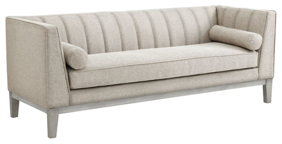 Picket House Furnishings Hayworth Sofa in Fawn   Farmhouse   Sofas   by Homesquare  Houzz