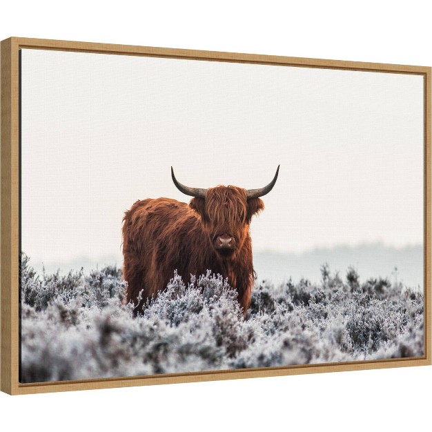 X 16 quot Highlander Horns By Jaap Van Den Framed Wall Canvas Amanti Art