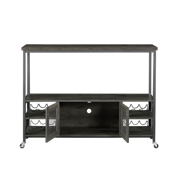 console table with storage compartment