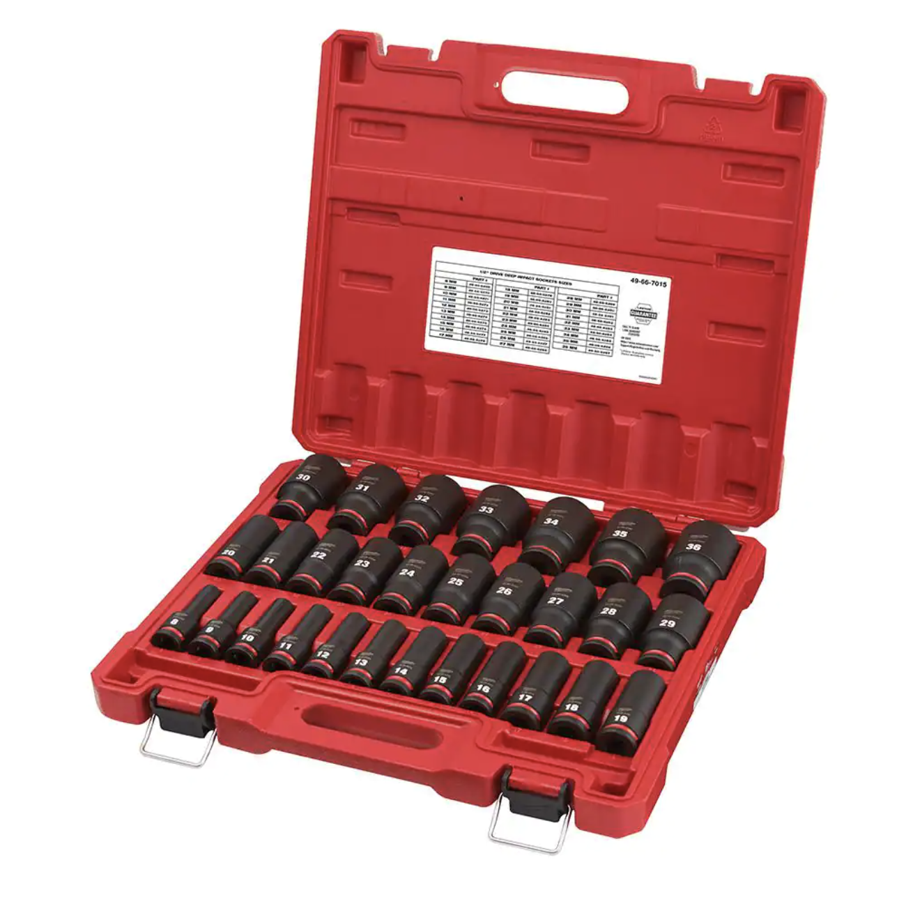 Milwaukee SHOCKWAVE 1/2 in. Drive Metric 6 Point Impact Socket Set (29-Piece)