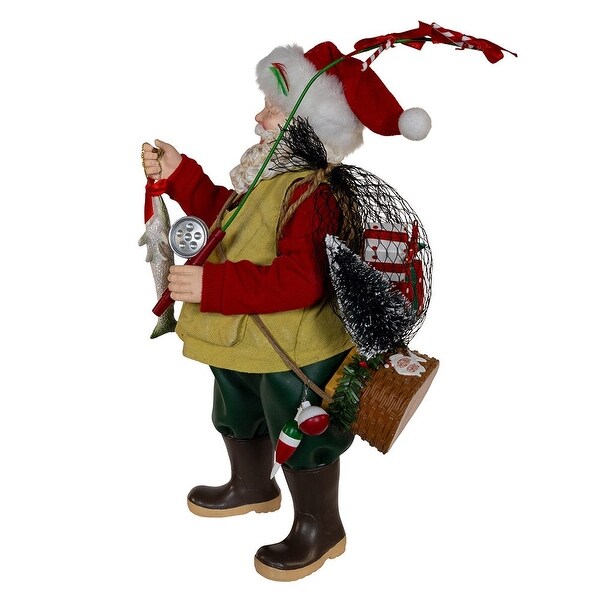 Kurt Adler 10.5Inch Fabriché Fisherman Santa