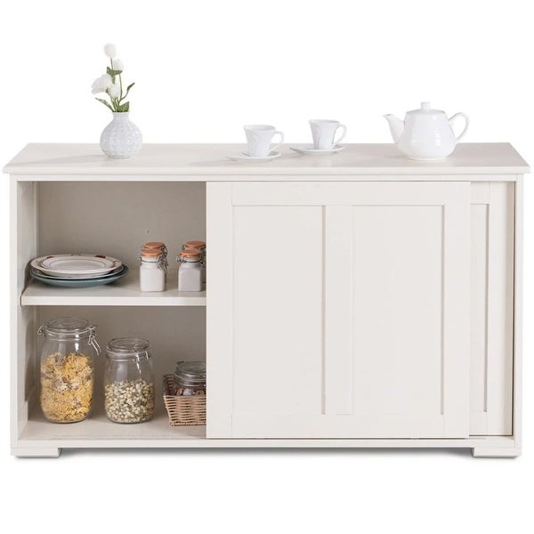 White Kitchen Storage Cabinet Sideboard Buffet Cupboard