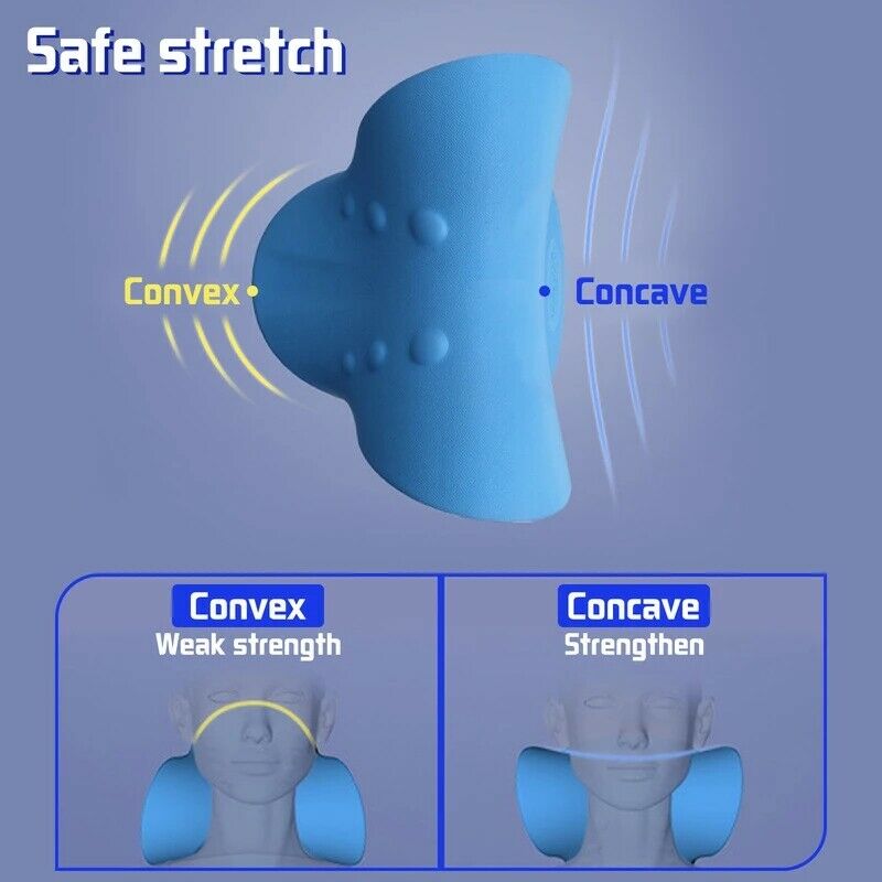 Risewill Chiropractic Pillow Cervical Traction Device for TMJ Pain Relief and Cervical Spine Alignment