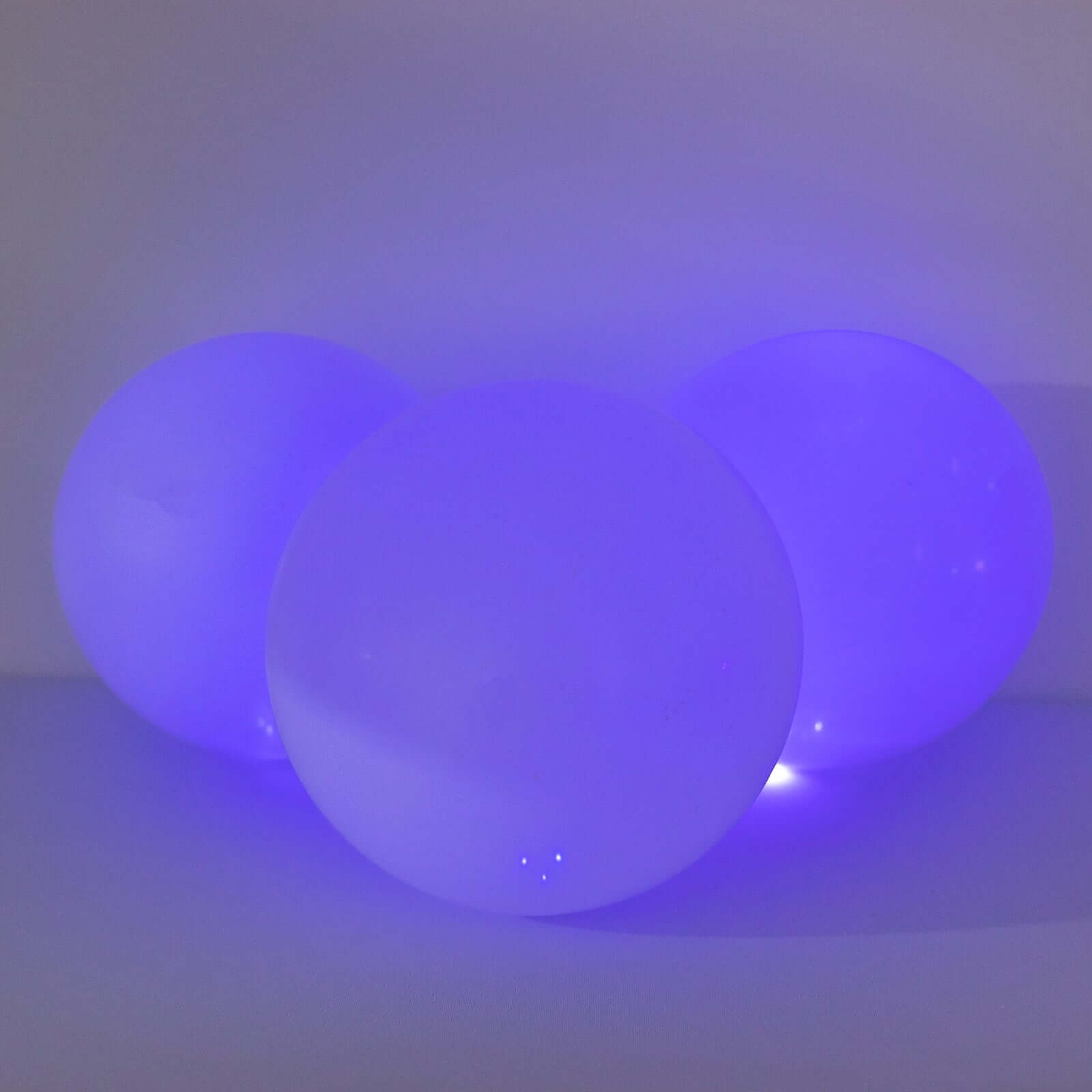 50 Pack Light Blue Round LED Balloon Lights, Waterproof Battery Operated Mini LED Balls - 0.5