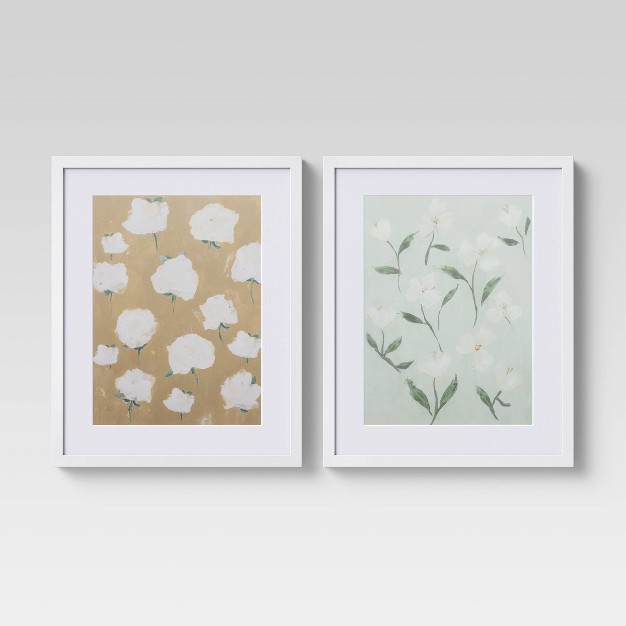 X 20 quot Loose Floral Framed Wall Art