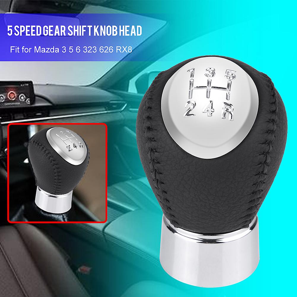 Car Auto 5 Speed Gear Stick Shift Knob Head For Mazda 3 5 6 323 626 Rx8