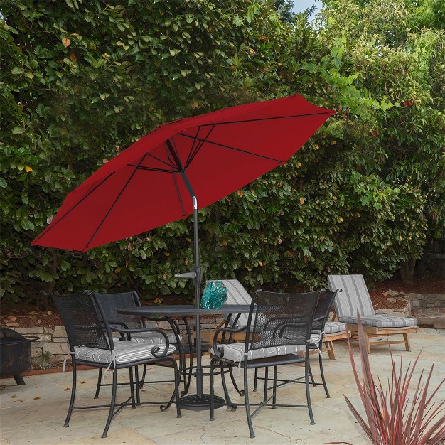 Nature Spring 10 x27 Patio Umbrella Red