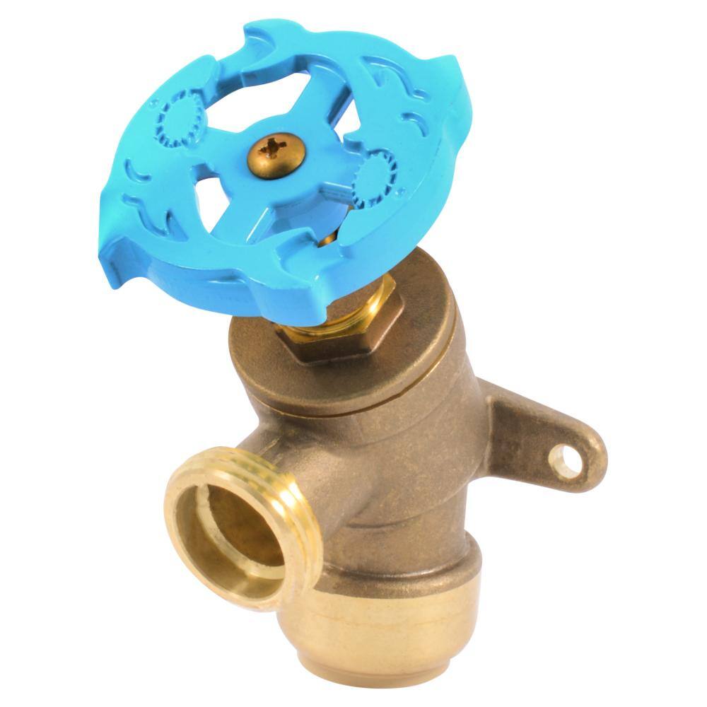 SharkBite 34 in. Push-to-Connect x MHT Brass Garden Valve with Drop Ear 24623LF