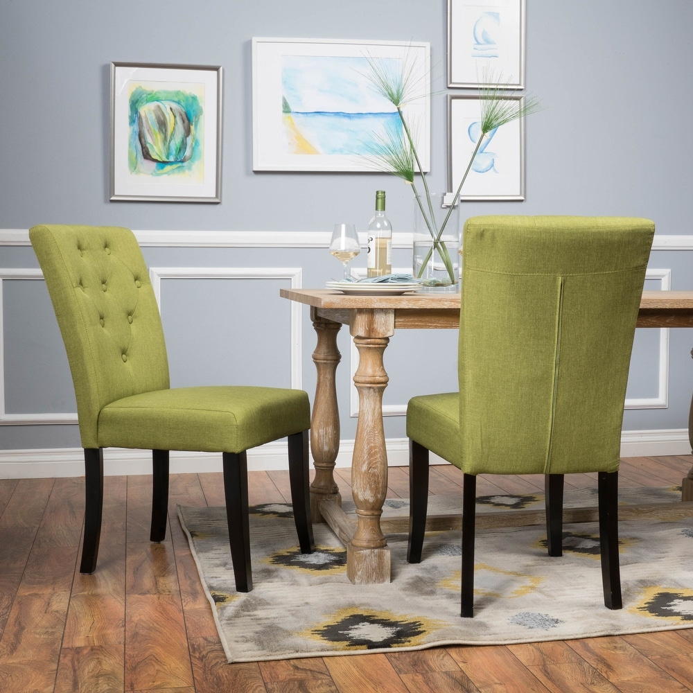 Nyomi Fabric Dining Chair (Set of 2) by Christopher Knight Home   N/A