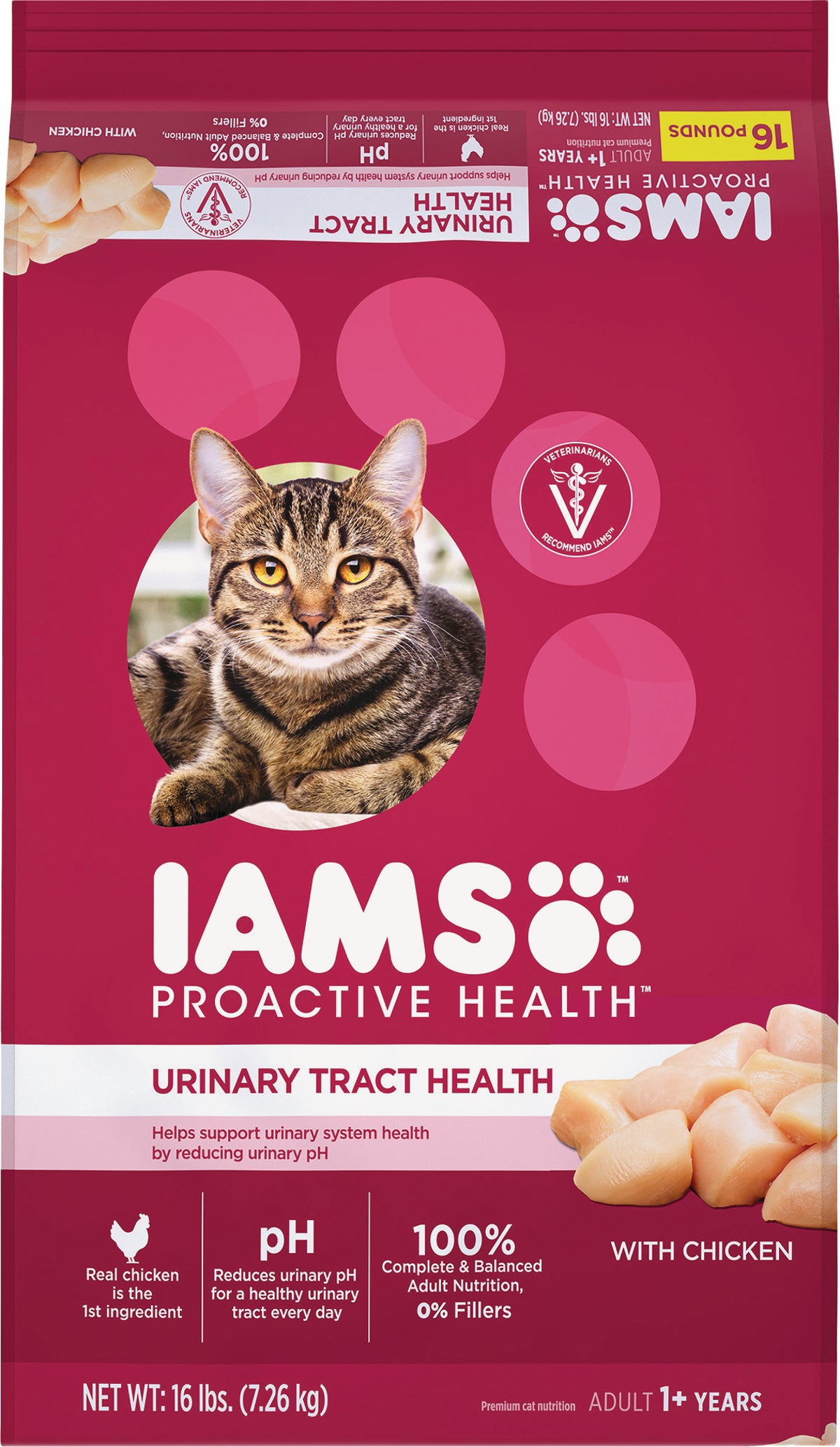 Iams Proactive Health Urinary Tract Formula Dry Cat Food 16 Lb.