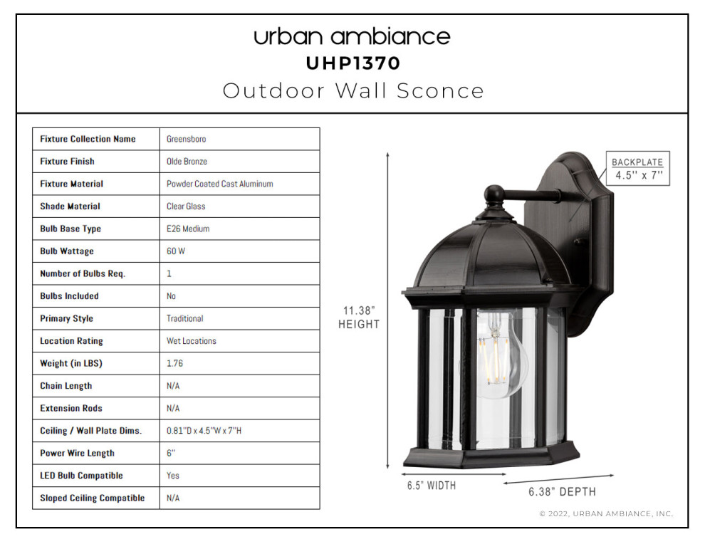 Luxury Tudor Wall Sconce  Olde Bronze   Traditional   Outdoor Wall Lights And Sconces   by Urban Ambiance  Houzz