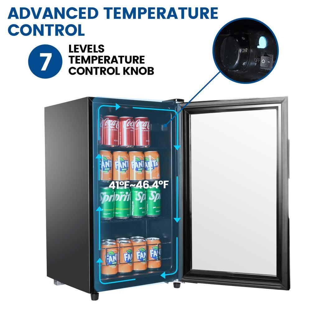 Edendirect 1575 in 60Bottle Wine and 120Can Beverage Cooler Mini Refrigerator for Soda Water Beer Wine for Home Dorm