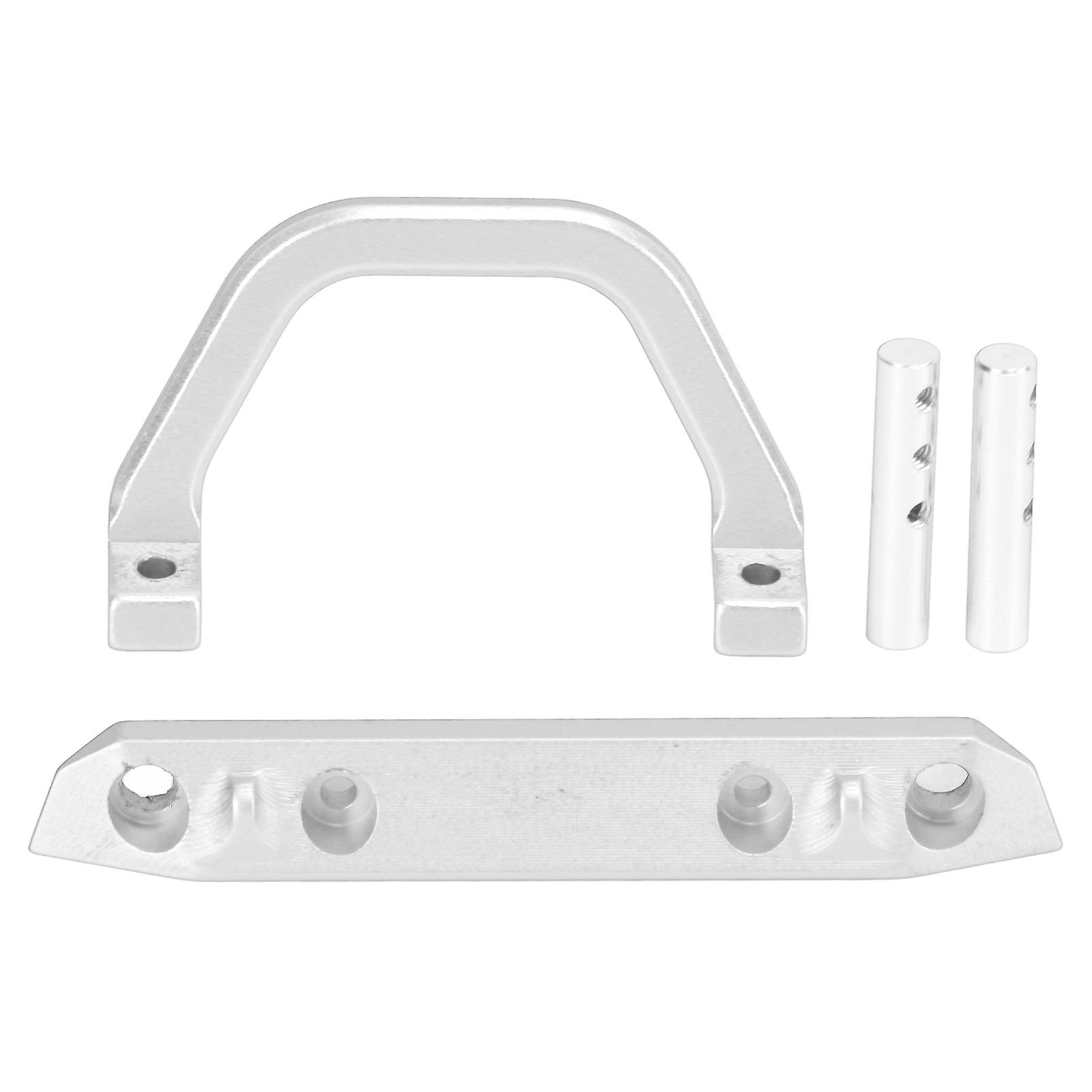 Rc Metal Aluminum Front Bumper With Led Light Stable Rc Accessories For Axial Scx24 1/24 Remote Control Carsilver S