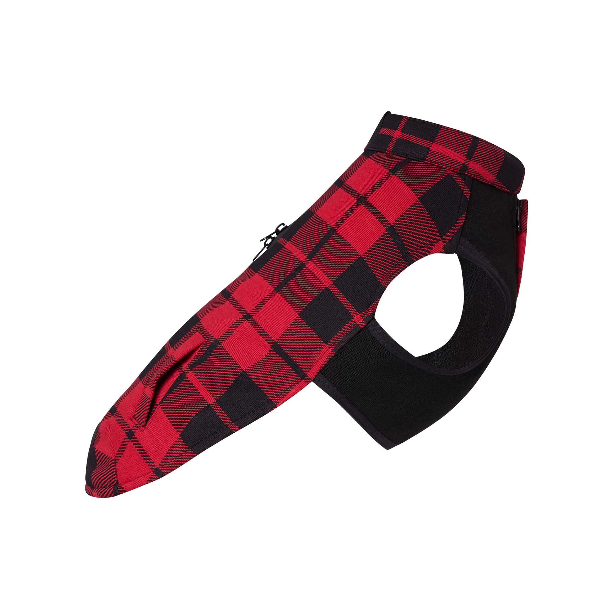 Canada Pooch Red Plaid Thermal Tech Dog Fleece， X-Small