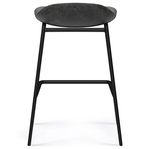 WyndenHall Kempton Contemporary Counter Height Stool (Set of 2) - 17.9