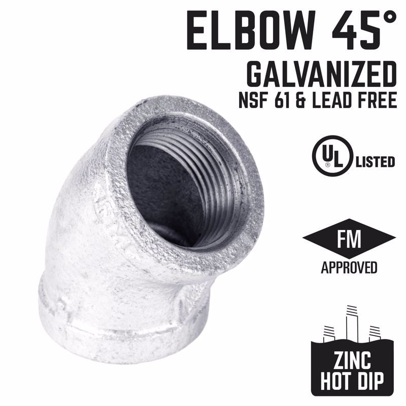 ELBOW 45D GLV 3/8