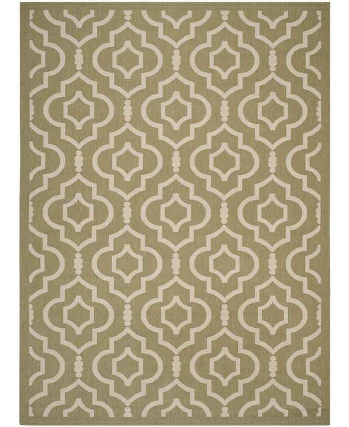 Safavieh Courtyard CY6926 Green and Beige 9' x 12' Sisal Weave Outdoor Area Rug