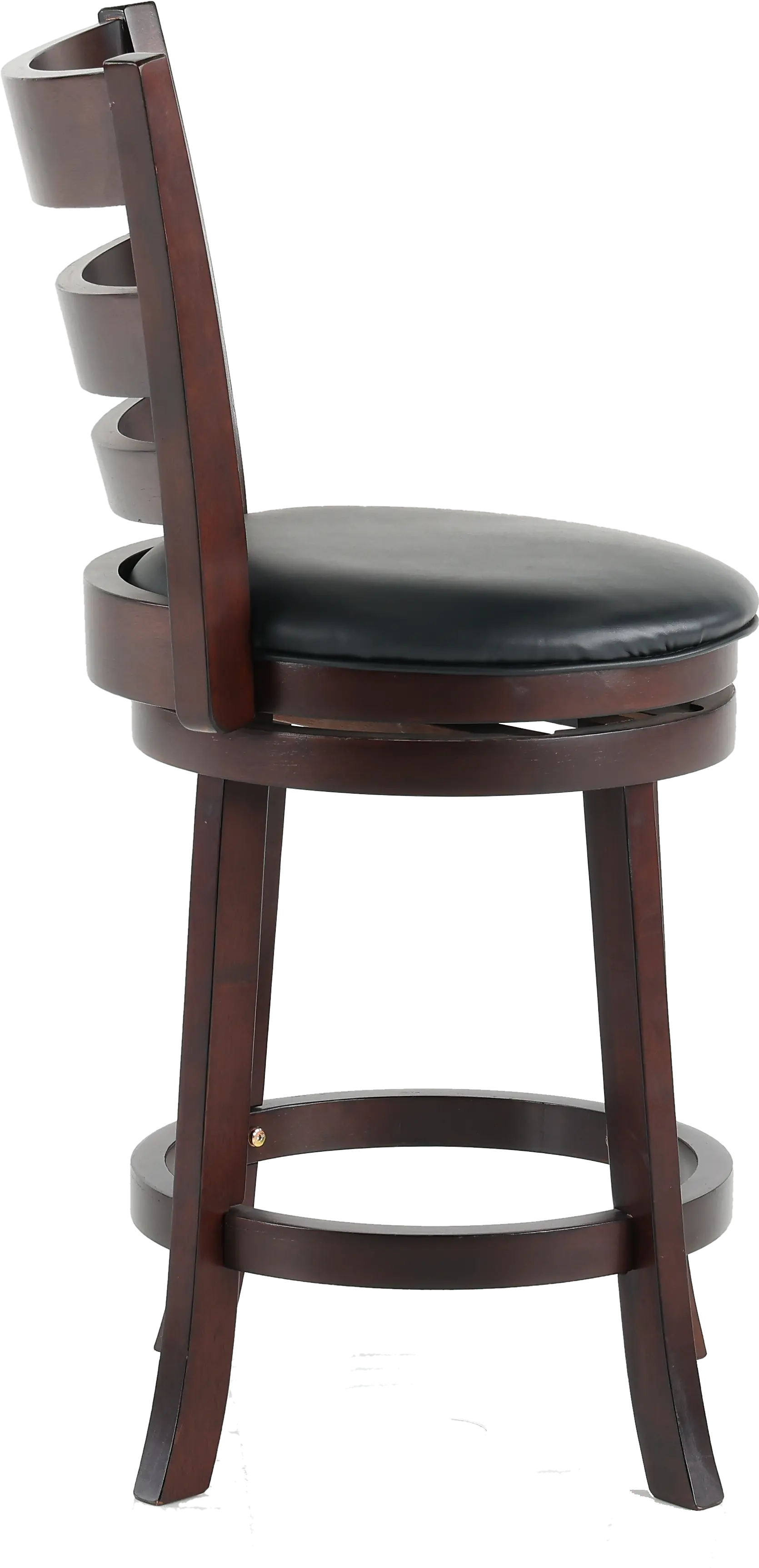 Harper Dark Cherry Swivel Counter Height Stool