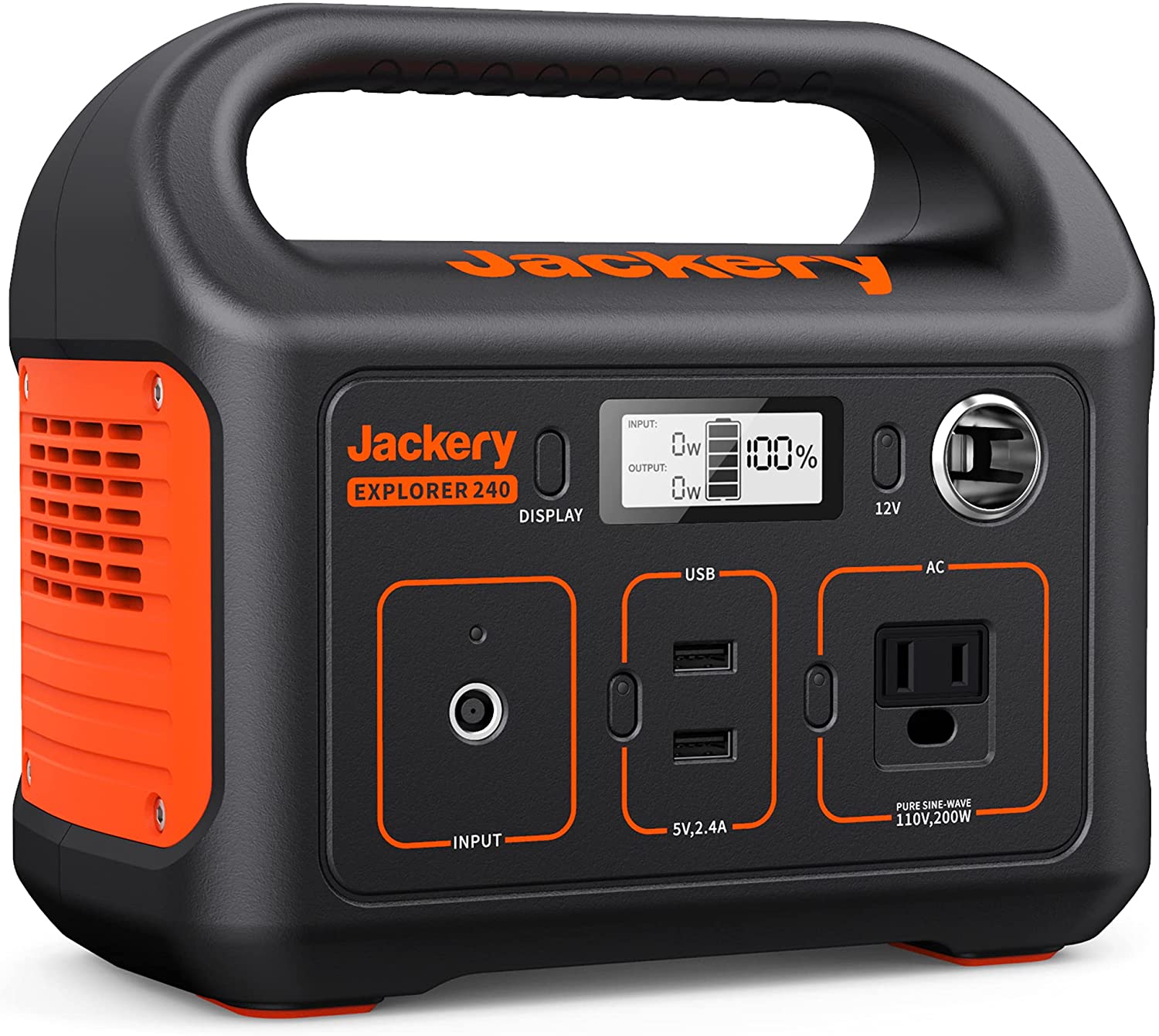 Jackery Portable Power Station Explorer 240， 240Wh Backup Lithium Battery， Solar Generator