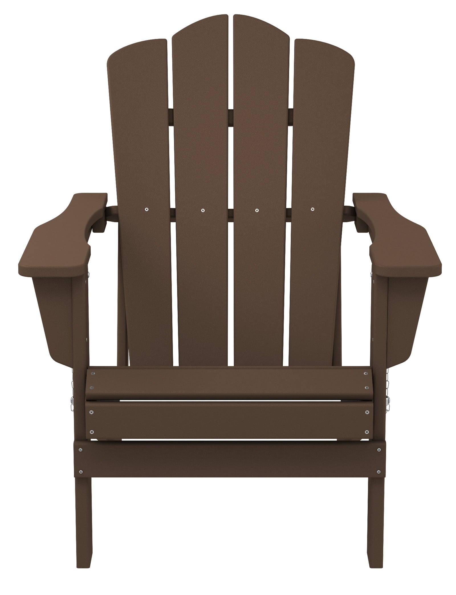 Plastic Adirondack Chair, Folding Outdoor Patio Furniture Chair, Coffee