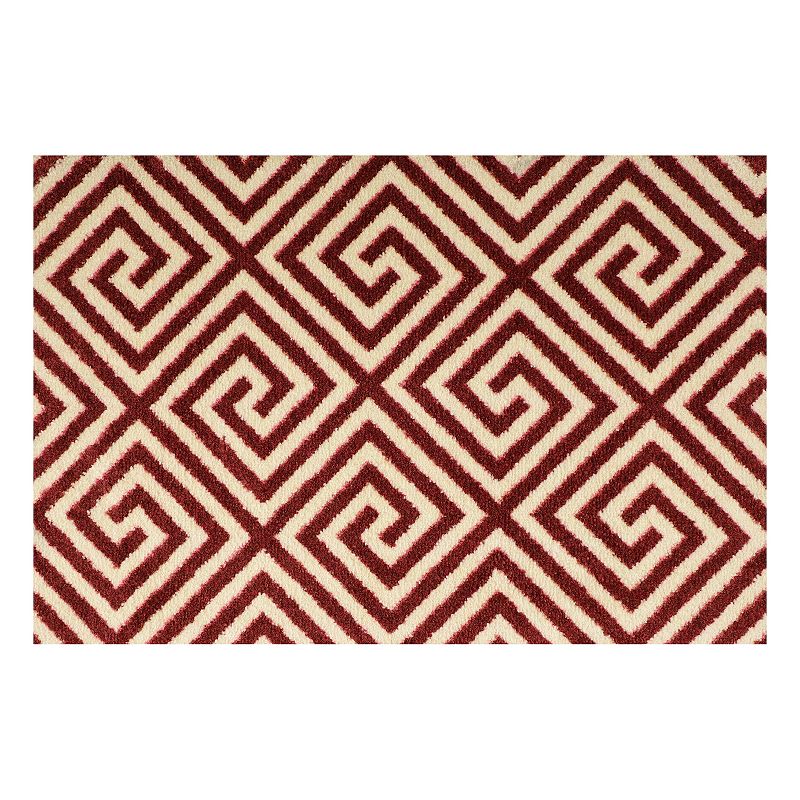 Bungalow Flooring ColorStar Greek Grid 22'' x 34'' Doormat