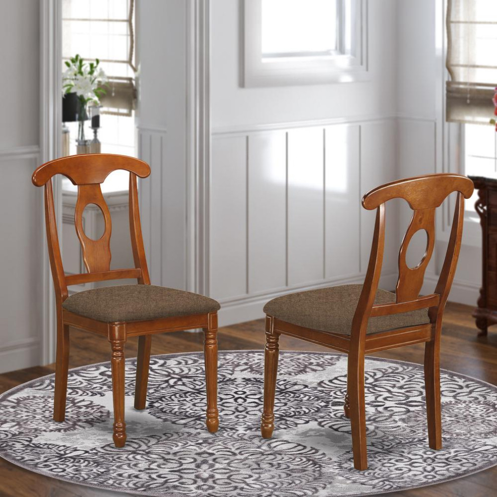 Napoleon Styled Kitchen Chair With Upholstered Seat  Set of 2   Traditional   Dining Chairs   by Morning Design Group  Inc  Houzz