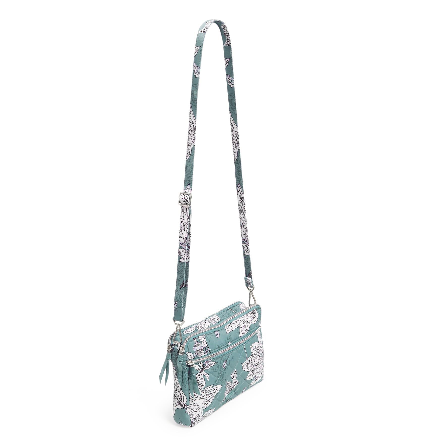 Triple Compartment Crossbody Bag