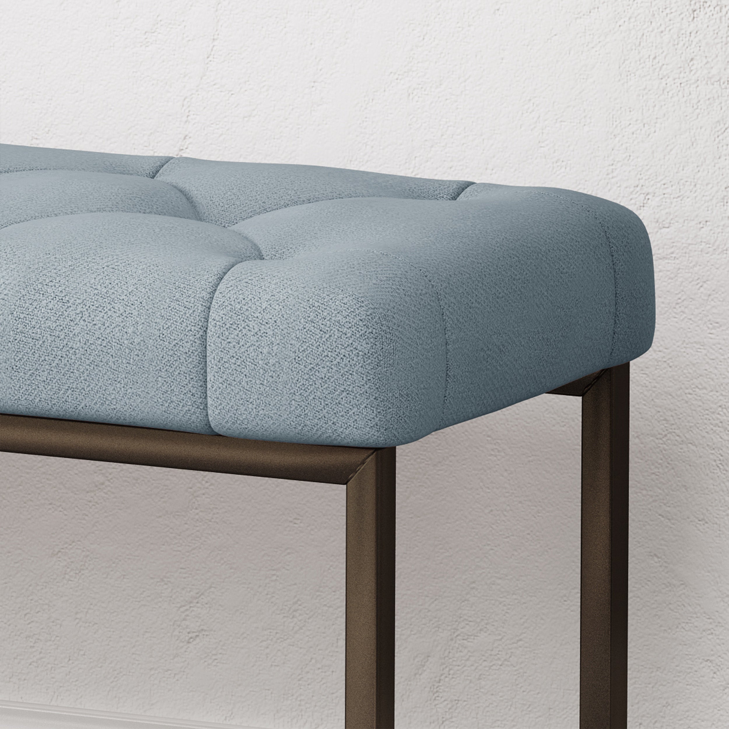 Gladys Modern Fabric Bench