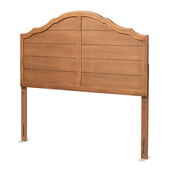 Clive Vintage Traditional Ash Walnut Finished Wood Headboard - - 32969786