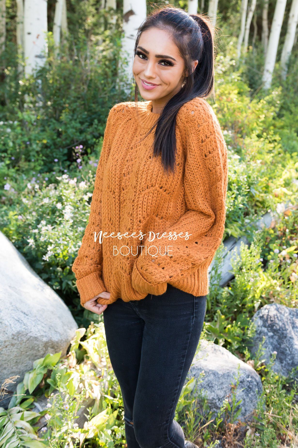 Harvest Time Modest Sweater