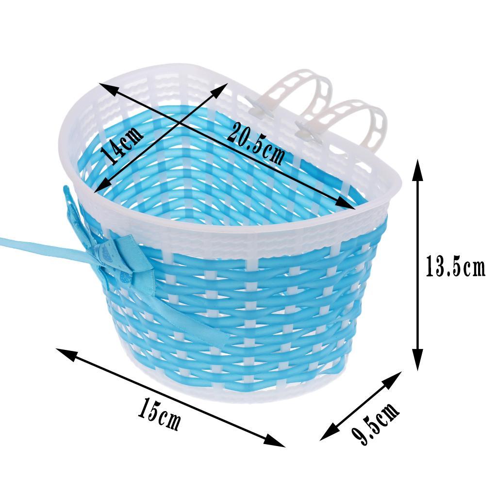 3 Pieces Front Bike Basket Detachable Bike Baskets For Little Girls Bike